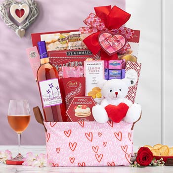 Romantic Wine Basket