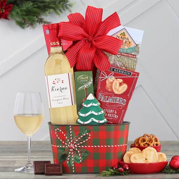 Holiday Cheer Wine Basket