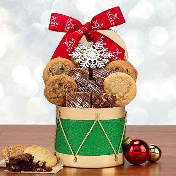 Festive Cookie and Brownie Christmas Drum