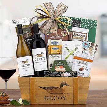 Corporate Thank You Wine Gift Basket