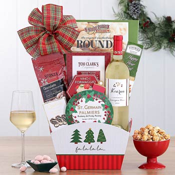 Seasons Greetings Holiday Wine Basket