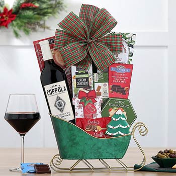 Coppola Holiday Wine Sleigh