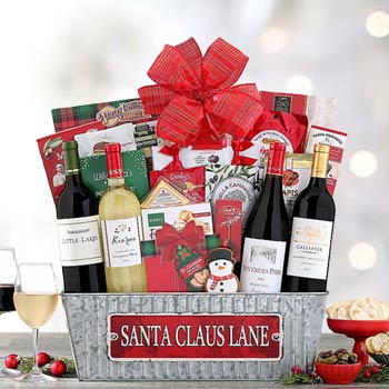 Christmas Gift Baskets - Office Christmas Party Gift Basket