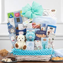 Baby Boy Celebration Gift Basket