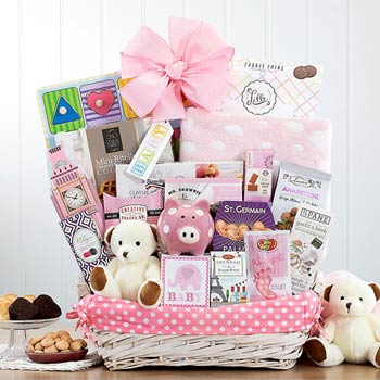 Baby Girl Celebration Gift Basket