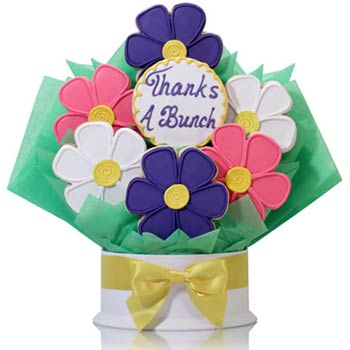 Flower Thanks Cookie Gift Bouquet