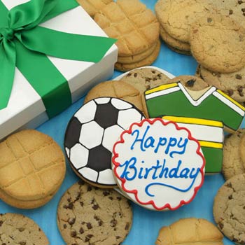 Happy Birthday Soccer Cookie Gift Box
