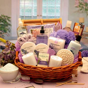 Lavender Spa Gift Basket