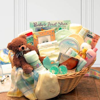 Babys First Gift Basket