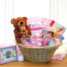 Baby Girls First Gift Basket