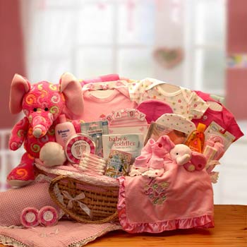 Deluxe Basket for Baby Girl