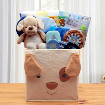 Baby Puppy Gift Basket