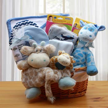 Safari Basket for Baby Boy