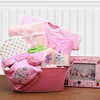 Baby Girl Keepsake Basket