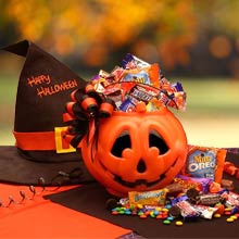 Jack O Lantern Gift Bucket