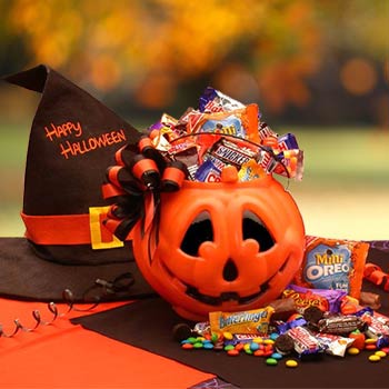 Jack O Lantern Gift Bucket