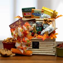 Thanksgiving Log Cabin Gift Basket