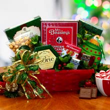 Merry and Bright Christmas Gift Basket