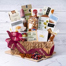 With Sympathy Gift Basket