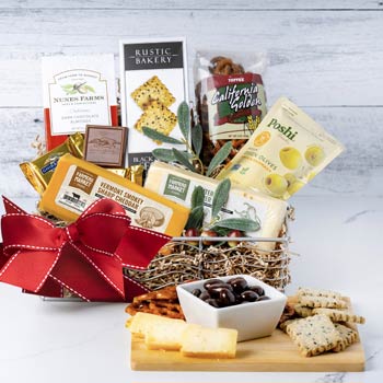 Savory and Sweet Snack Basket
