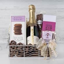Sparkling Wine and Chocolate Gift Basket