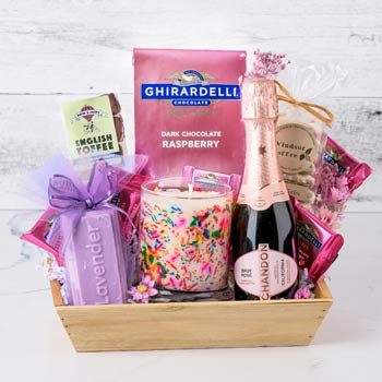 Birthday Spa and Champagne Basket