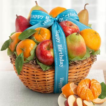 Happy Birthday Fruit Basket