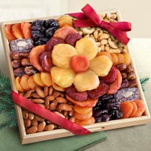 Dried Fruit Floral Gift Tray