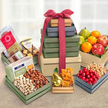 Fruit & Snacks Gift Tower