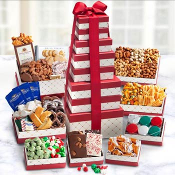 Holiday Snack Gift Tower