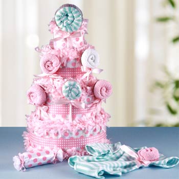 Baby Girl Lollipop Diaper Cake