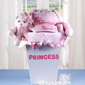 Baby Girl Princess Gift Basket