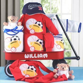 Personalized Baby Boy Sports Wagon