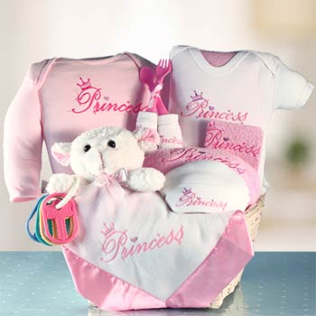 Princess Baby Girl Gift Basket