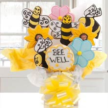 Get Well Bumble Bee Cookie Bouquet