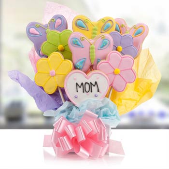 Happy Mothers Day Cookie Gift Bouquet