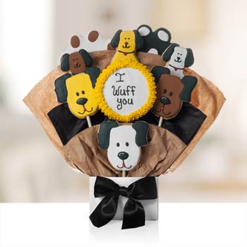 Puppy Love Cookie Bouquet