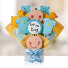 Baby Boy Cookie Bouquet