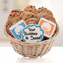 Corporate Logo Cookie Basket