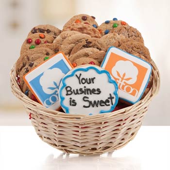 Corporate Logo Cookie Basket