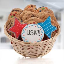 Patriotic Cookie Basket