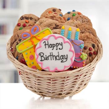 Birthday Cookie Basket