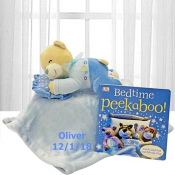 Baby Boy Bedtime Blanket Gift