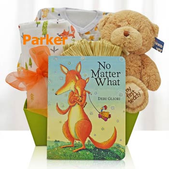Sweet Fox Baby Gift Basket