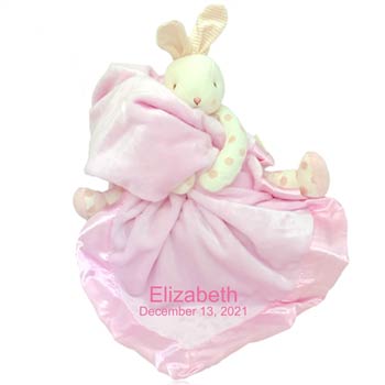 Personalized Bunny Buddy Gift Blanket