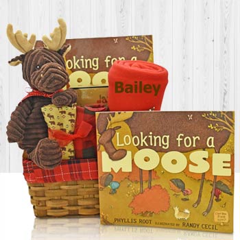 Friendly Moose Gift Basket