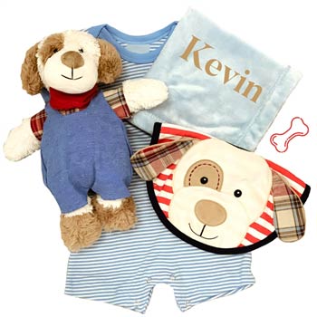 Baby Boy Puppy Gift Box