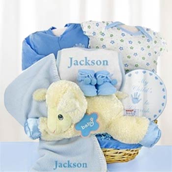 personalized baby baskets