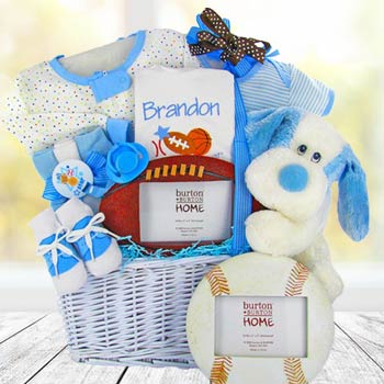 Baby Boy Sports Gift Basket