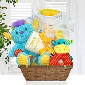 Sweet Sunshine Baby Basket